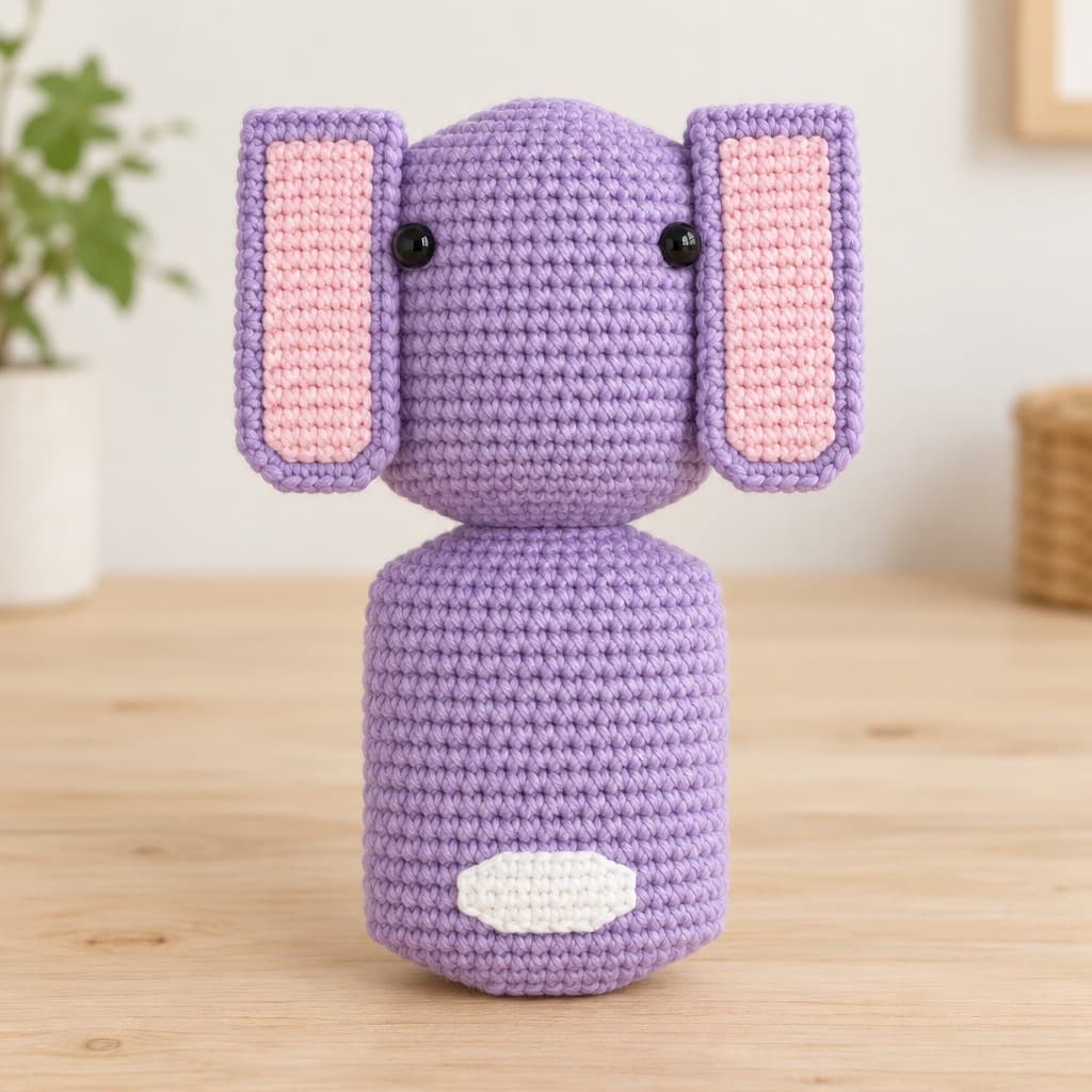 Lavender Floppy Ear Bunny: AI visualization of the intended result