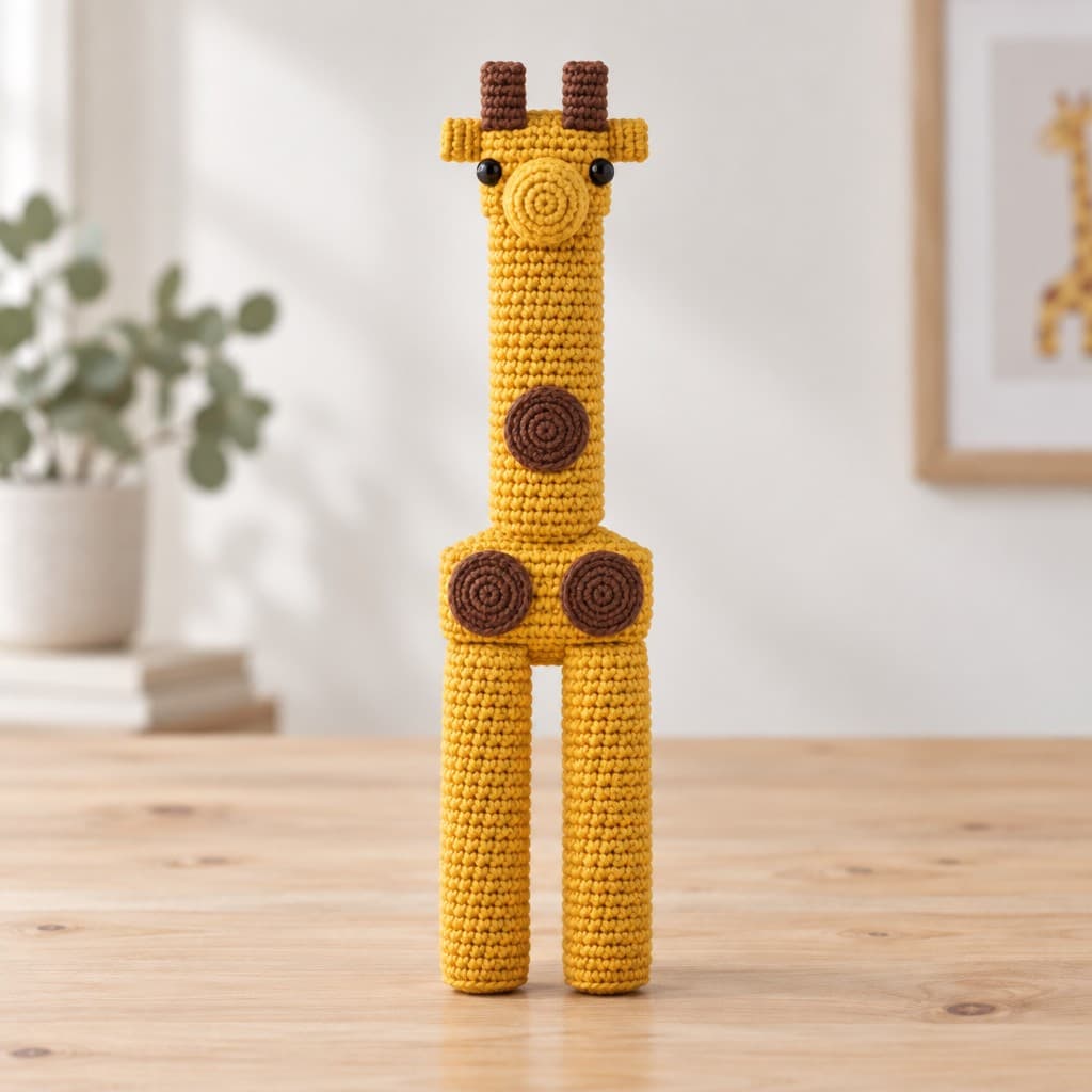 Mustard Patch Giraffe: AI visualization of the intended result