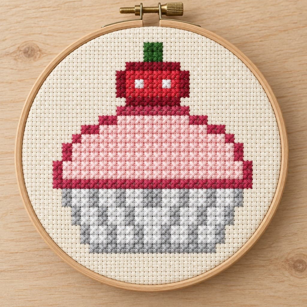 Cherry Cupcake: AI visualization of the intended result