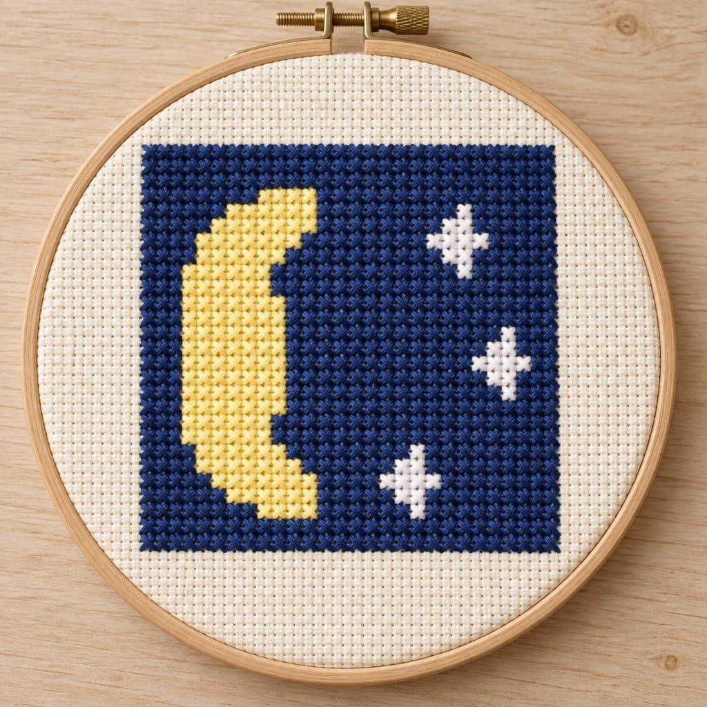 Crescent Moon and Stars: AI visualization of the intended result