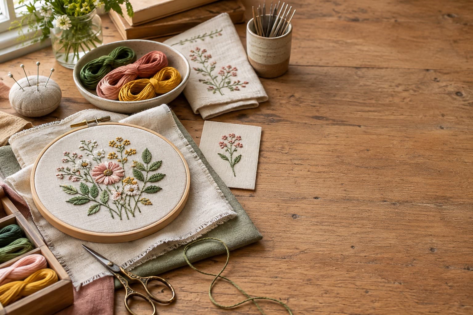 Embroidery work table
