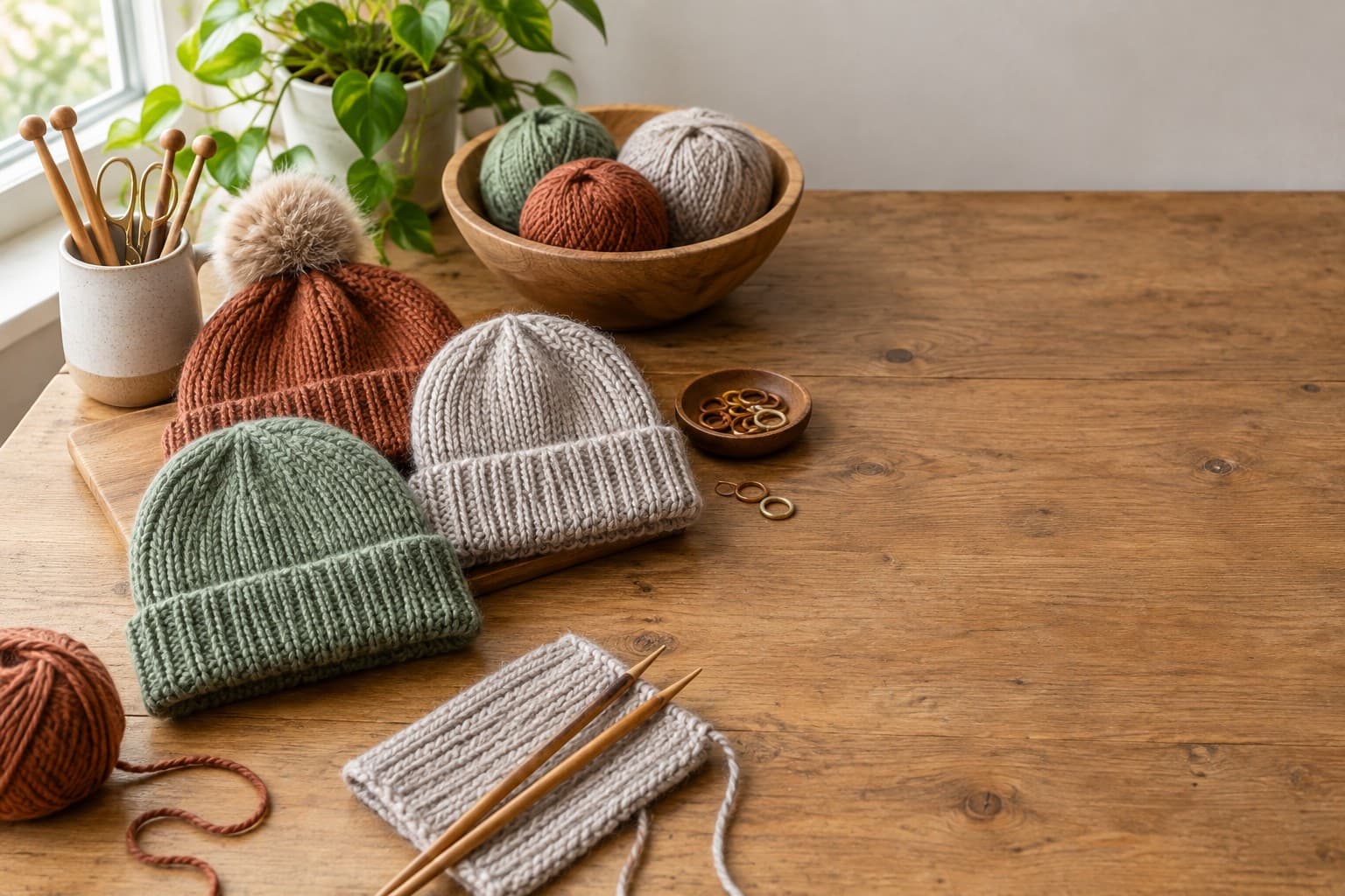 Knitting work table
