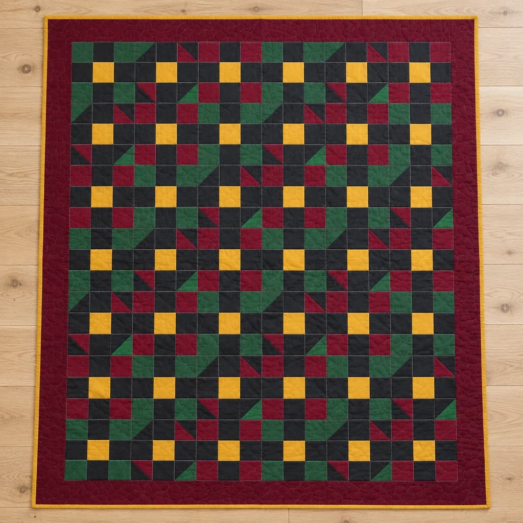 Forest Hearth Patchwork: AI visualization of the intended result