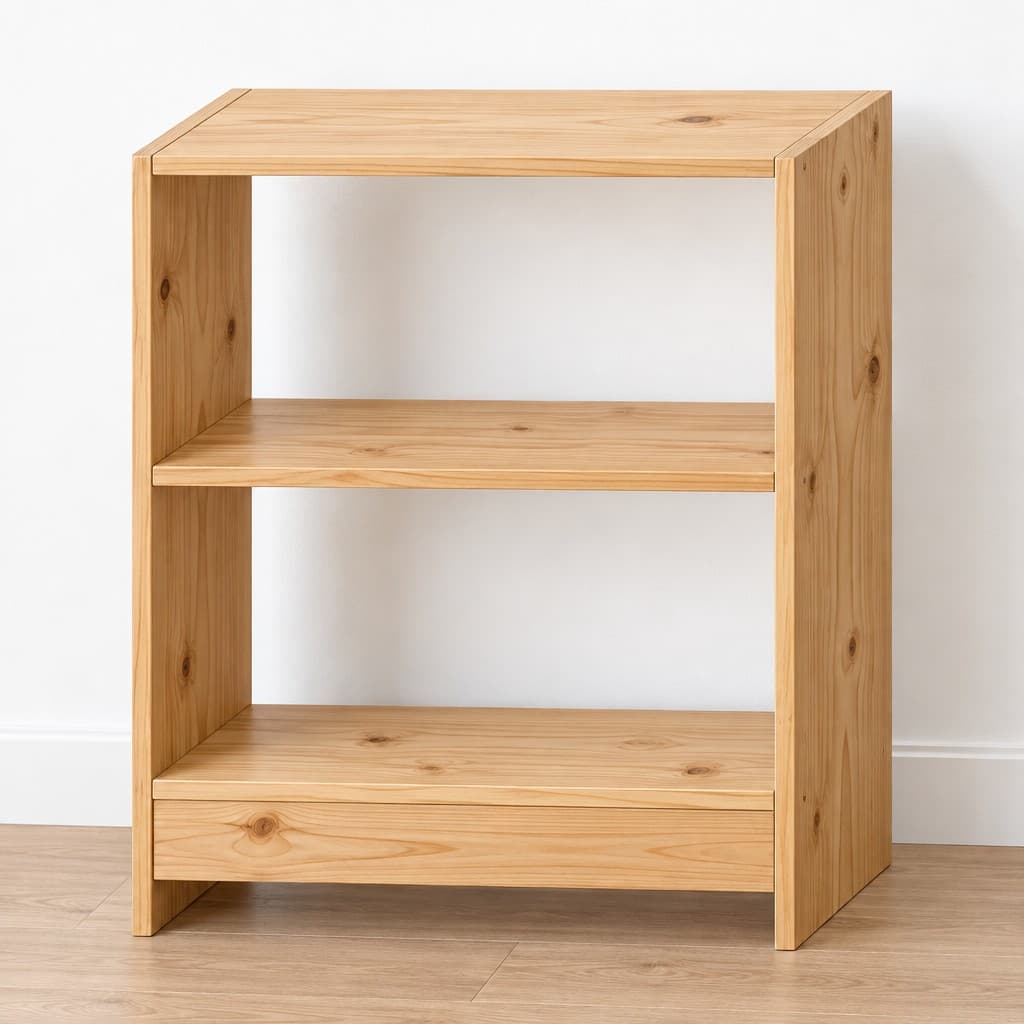 Cedar Three Tier Plant Stand: AI visualization of the intended result