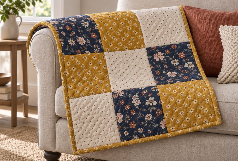 Fabric to quilt: the result